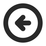 Arrow Left 5 Circle SVG Icon